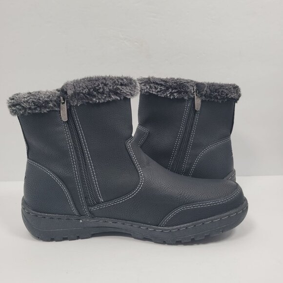 Khombu Addison Women's Black Ankle Boots US size 7M - Picture 7 of 11